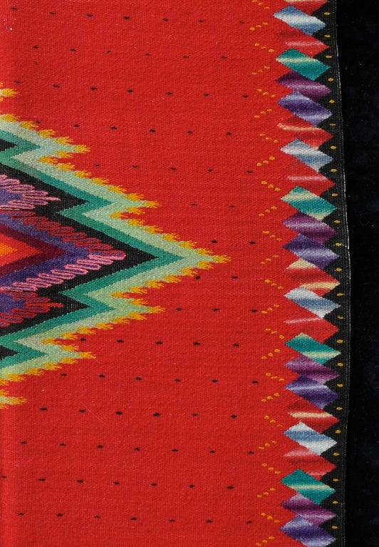 Wool Post Classic 19th Century Mexican Serarpe For Sale