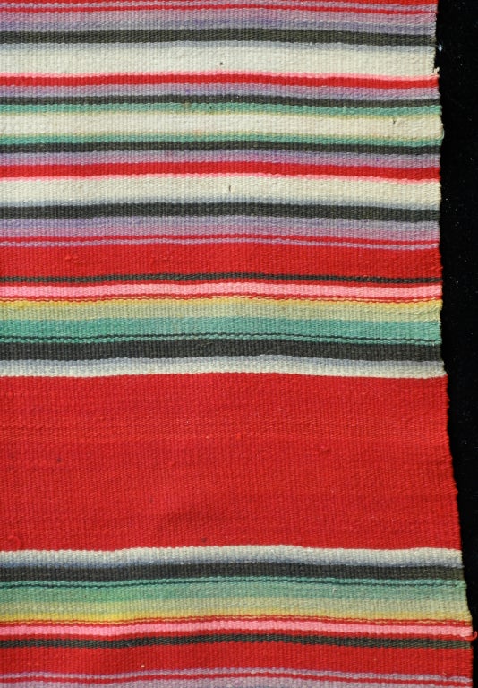 Post Classic 19th Century Mexican Serape For Sale 3