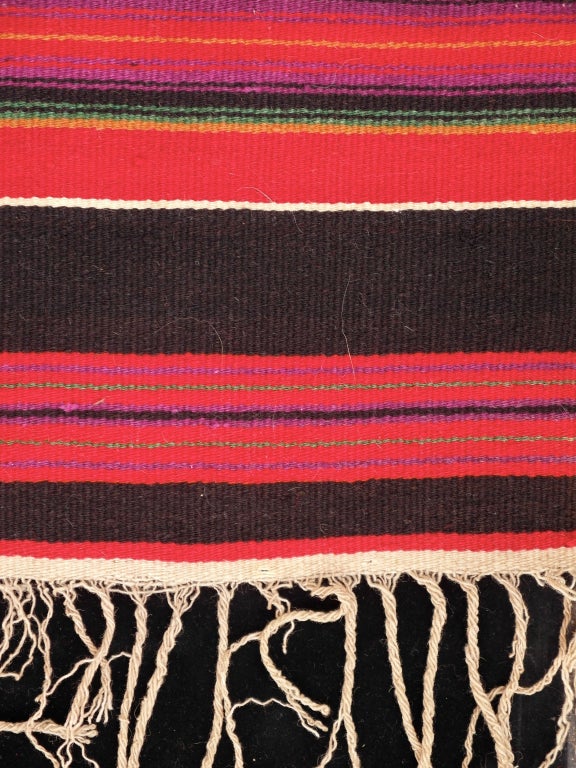 Late 19th Century Oaxacan Porfirato Period Blanket For Sale 5