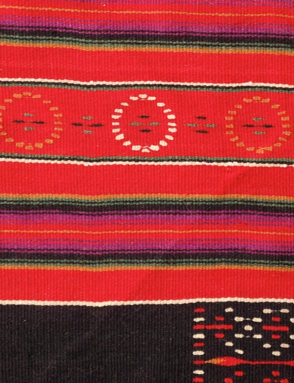 Late 19th Century Oaxacan Porfirato Period Blanket For Sale 2