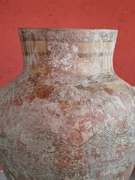 vintage extra large water storage jar from San Augustin Opan, Guerrero Mexico