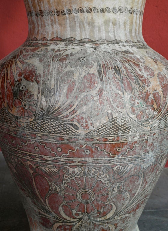 Mexican Monumental Olla Water Jug For Sale