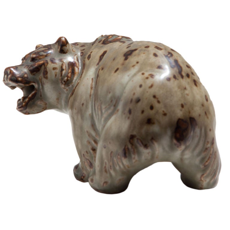 Knud Kyhn Stoneware Bear for Royal Copenhagen For Sale