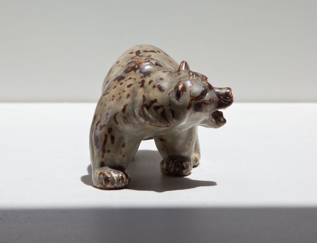 Danish Knud Kyhn Stoneware Bear for Royal Copenhagen For Sale