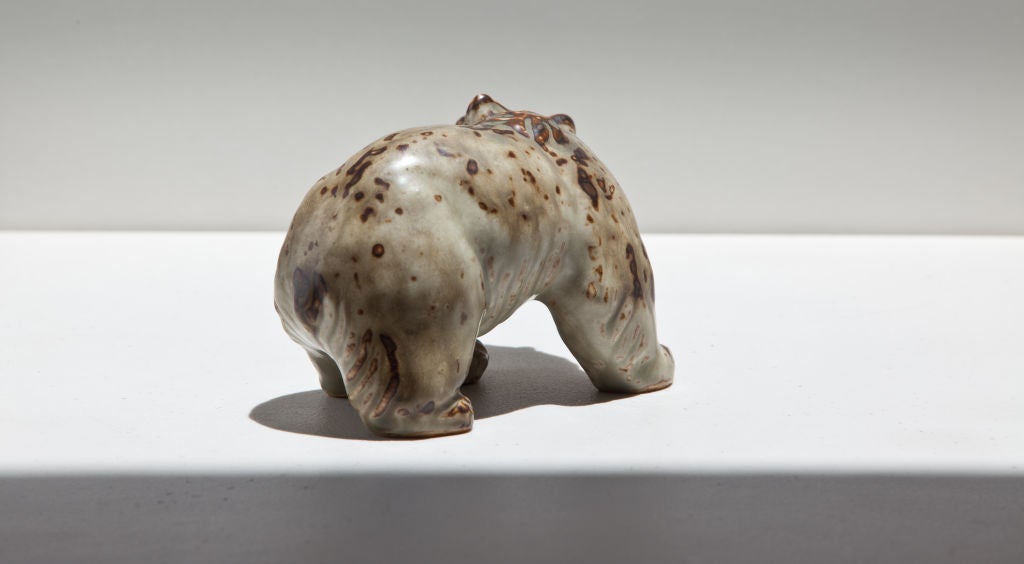 Knud Kyhn Stoneware Bear for Royal Copenhagen For Sale 1