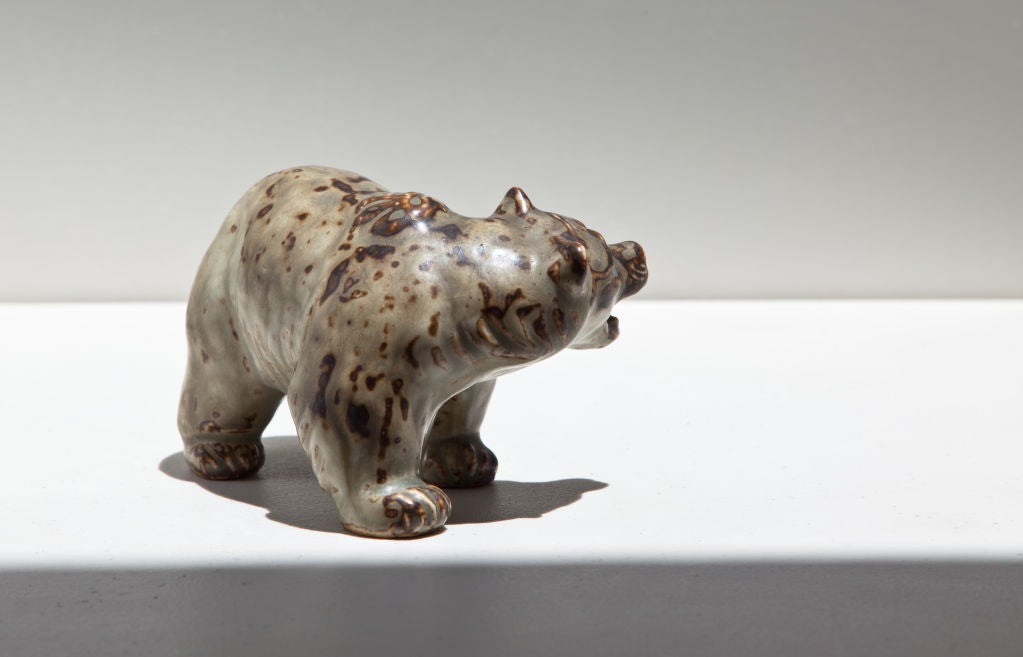 Knud Kyhn Stoneware Bear for Royal Copenhagen For Sale 2