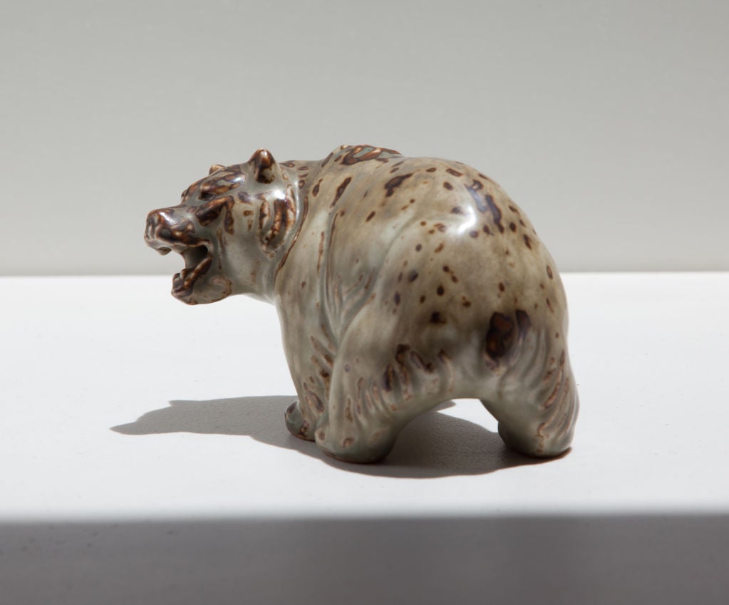 Knud Kyhn Stoneware Bear for Royal Copenhagen For Sale 3