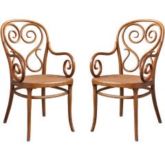 Rare and Early Michael Thonet Armchairs