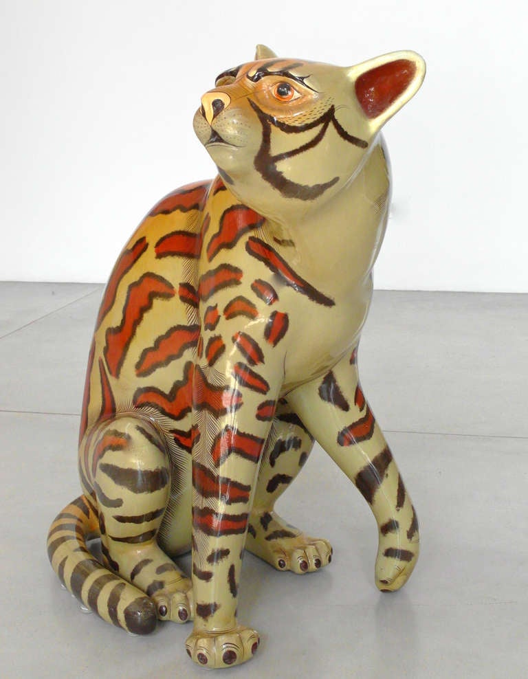 Sergio Bustamante Paper Mache Jaguar at 1stDibs