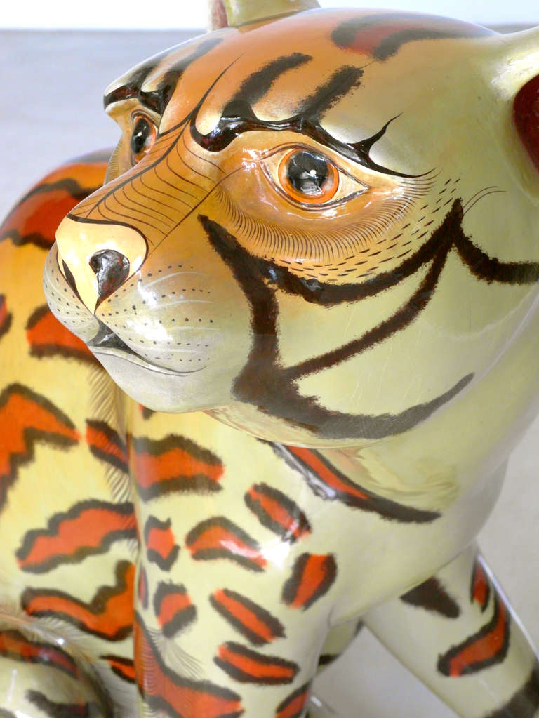 Sergio Bustamante Paper Mache Jaguar at 1stDibs