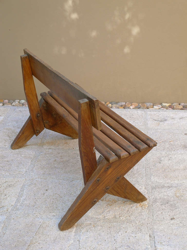 Ernesto Gallardo Modernist  Bench In Excellent Condition For Sale In Chicago, IL