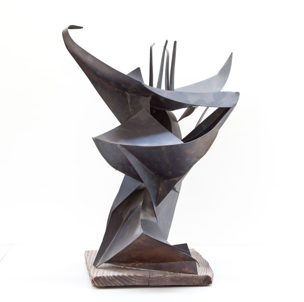 Wood Norman Gregg Bronze Sculpture, 1963