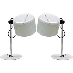 Pair of Joe Columbo Coupe Lamps for Oluce