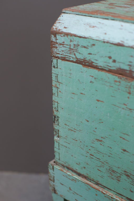 Mexican Painted Pine Blanket Chest For Sale 4