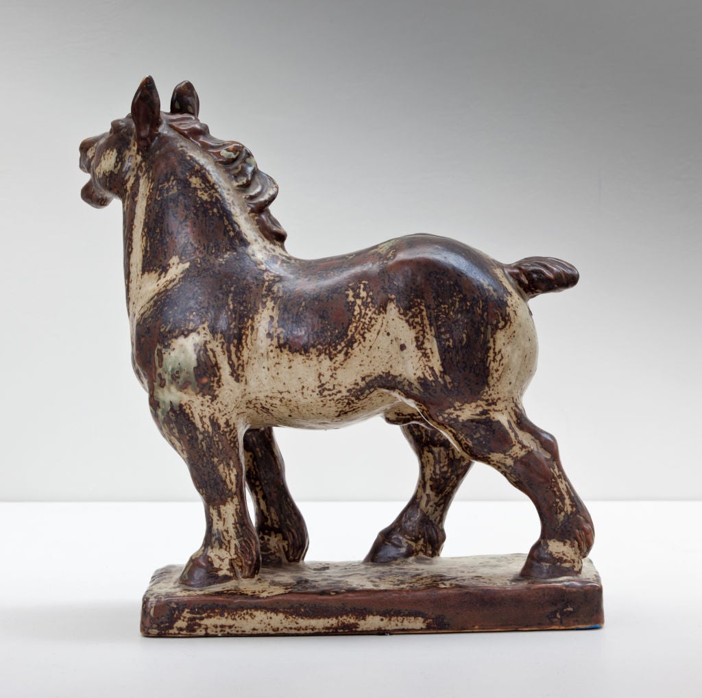 Monumental Knud Kyhn Horse For Royal Copenhagen In Excellent Condition In Chicago, IL