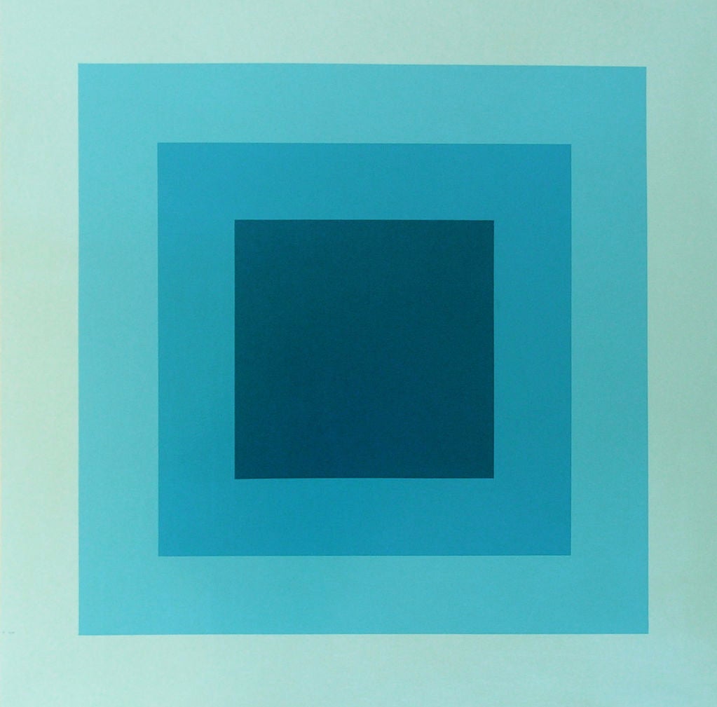 Paintied in the Manner of Josef Albers. Signed and dated Glen Douglas,1968