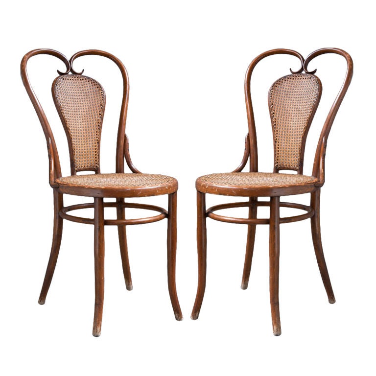 pair of Josef Hoffmann Sidechairs for Mundus For Sale