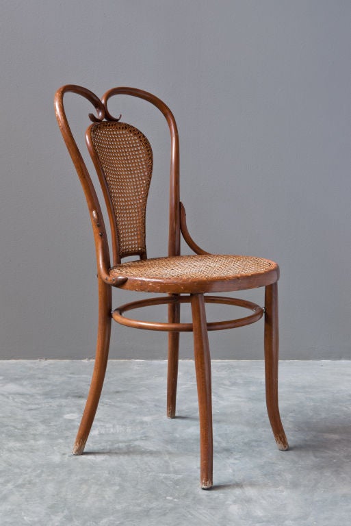 Bentwood pair of Josef Hoffmann Sidechairs for Mundus For Sale