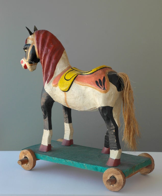 Paper Mexican Polychrome Toy Horse