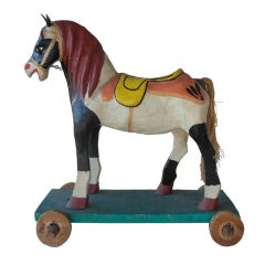 Mexican Polychrome Toy Horse