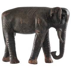 19th Century Mexican Wooden Elephant