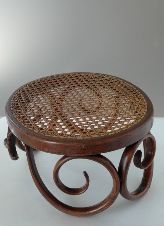 Early J & J Kohn Bentwood Footstool 3