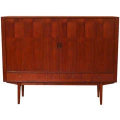Vintage Teak Tall Sideboard