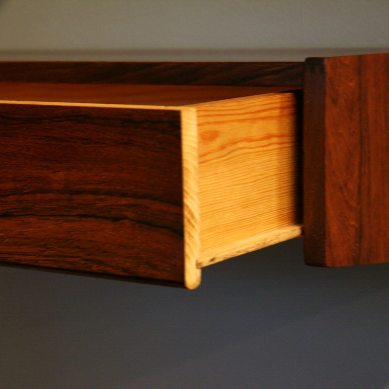 Vintage Rosewood Wall Mount Side Tables at 1stdibs
