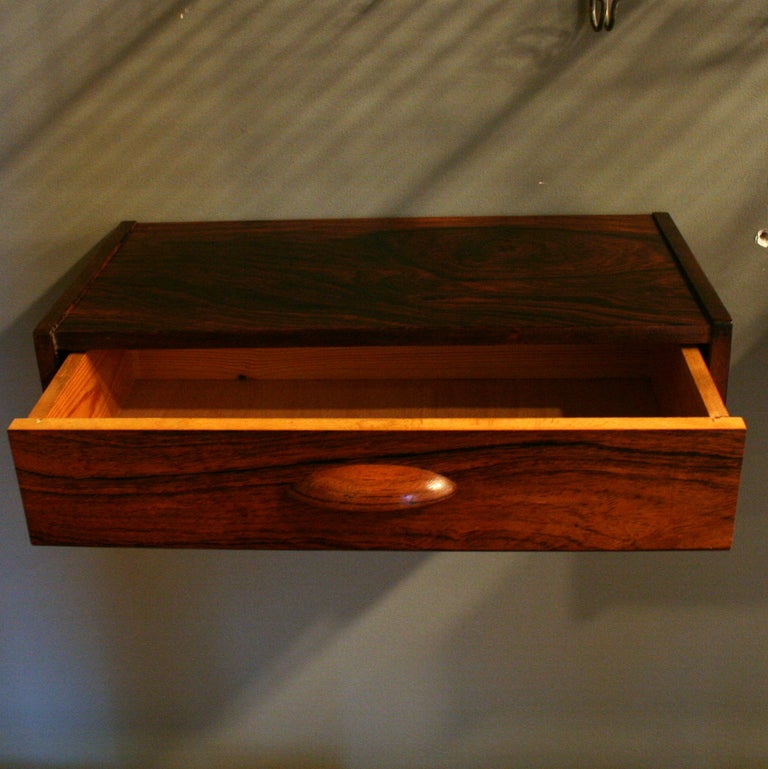 Vintage Rosewood Wall Mount Side Tables at 1stdibs