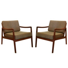 Vintage Teak Lounge Chairs by Ole Wanscher