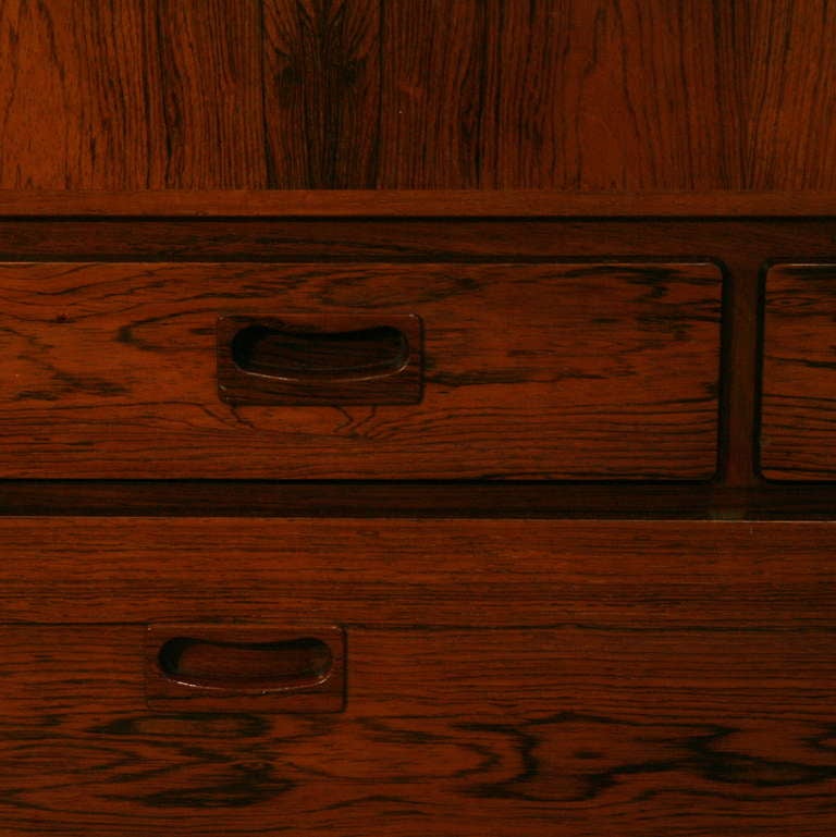 Vintage Danish Rosewood Corner Cabinet 2