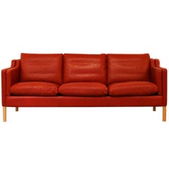 Vintage Danish Leather Sofa