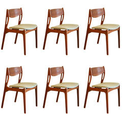 Vintage Danish Teak Dining Chairs - Set of 6