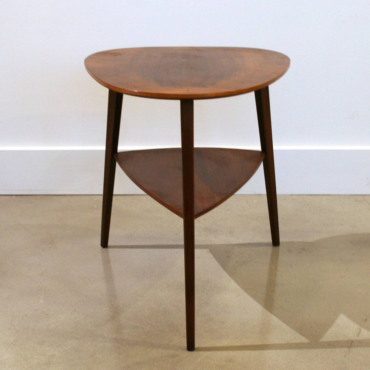 Vintage Danish Mahogany Side Table In Excellent Condition In Vancouver, BC
