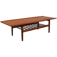 Vintage Teak Coffee Table by Grete Jalk