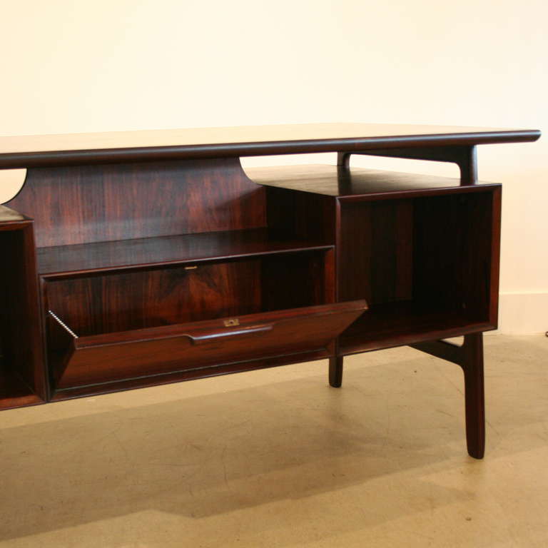 Vintage Rosewood Desk by Gunni Omann 2