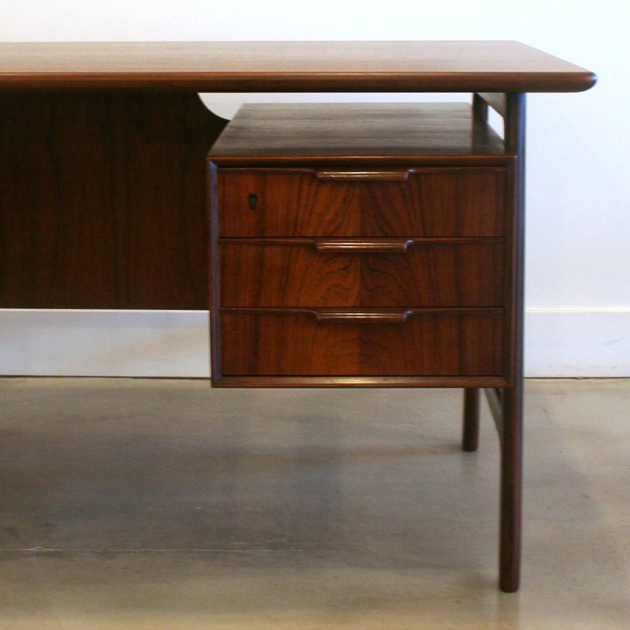 Mid-Century Modern Vintage Danish Rosewood Desk
