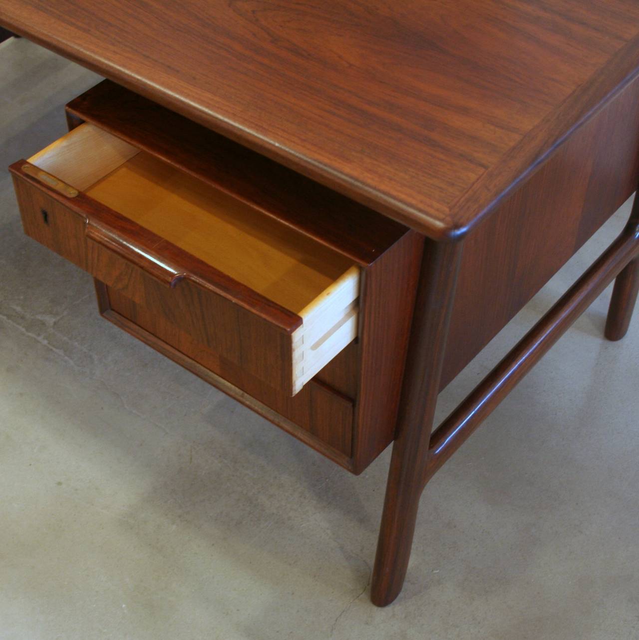 Vintage Danish Rosewood Desk 3