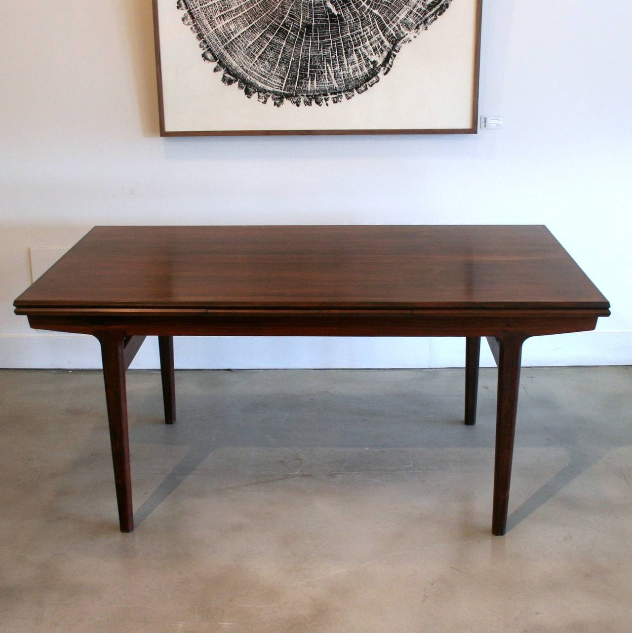 Mid-Century Modern Vintage Danish Rosewood Dining Table