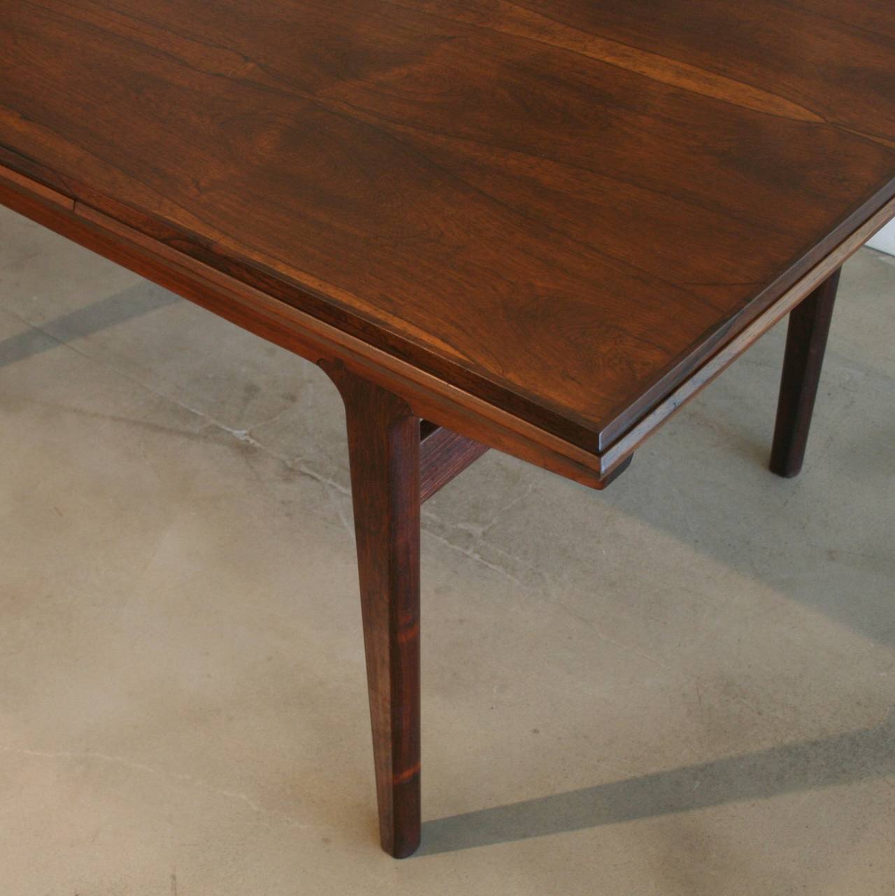 Mid-20th Century Vintage Danish Rosewood Dining Table