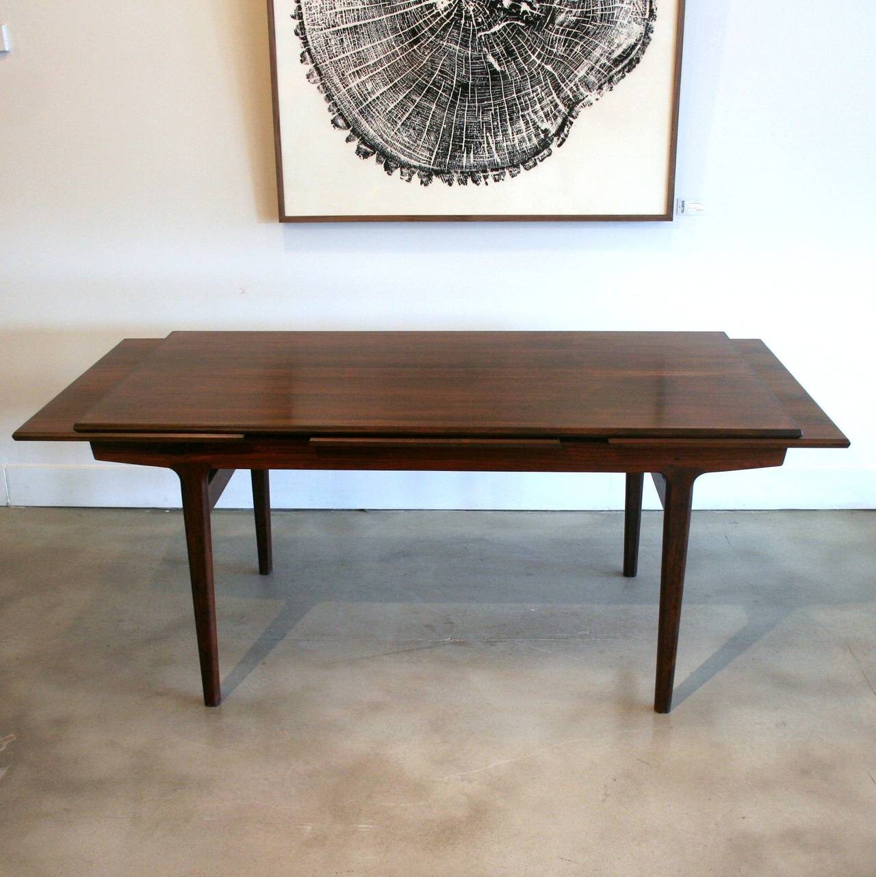 Vintage Danish Rosewood Dining Table 2
