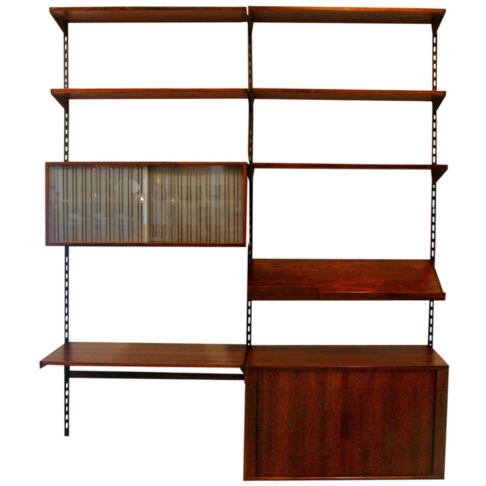Vintage Rosewood Wall System by Kai Kristiansen