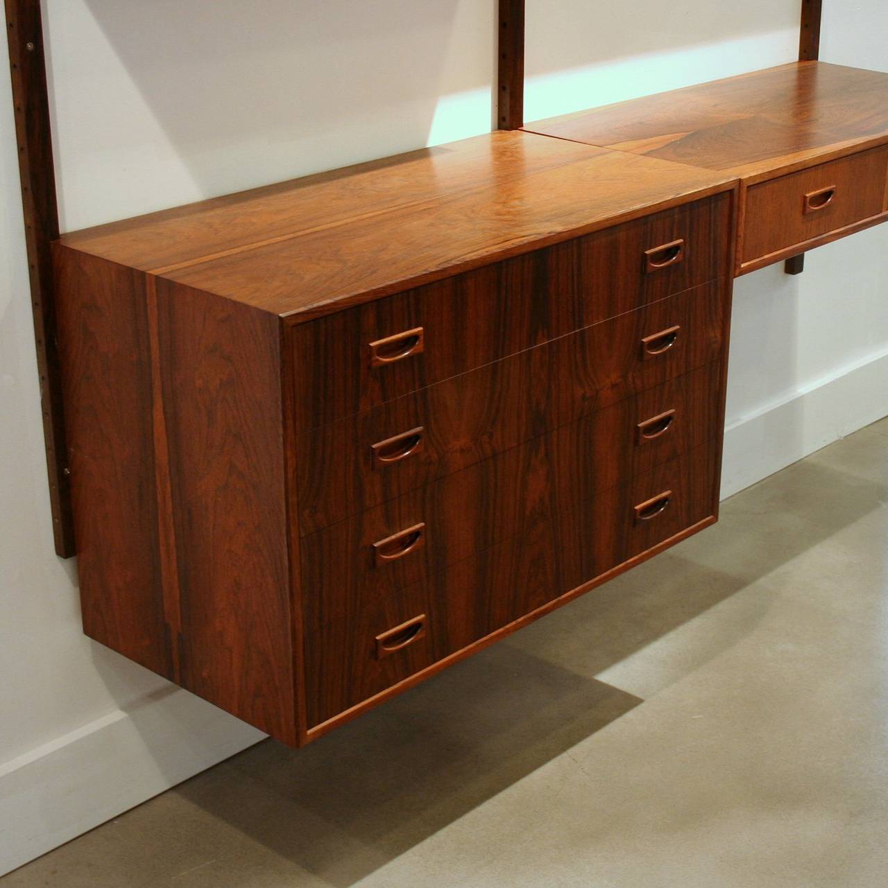 Mid-20th Century VIntage Danish Rosewood Wall System