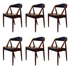 Set of 6 Dining Chairs by Kai Kristiansen