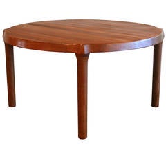 Vintage Round Solid Teak Coffee Table