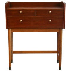 Vintage Teak and Oak Accent Table