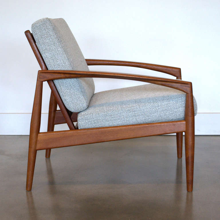 Vintage Danish Teak Lounger In Excellent Condition In Vancouver, BC