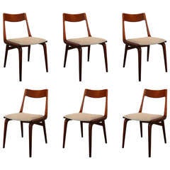 Set of 6 Vintage Teak Dining Chairs