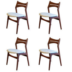 Vintage Rosewood Dining Chairs, Set of Four