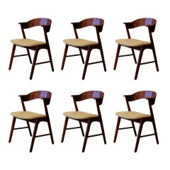 Set of 6 Vintage Danish Dining Chairs